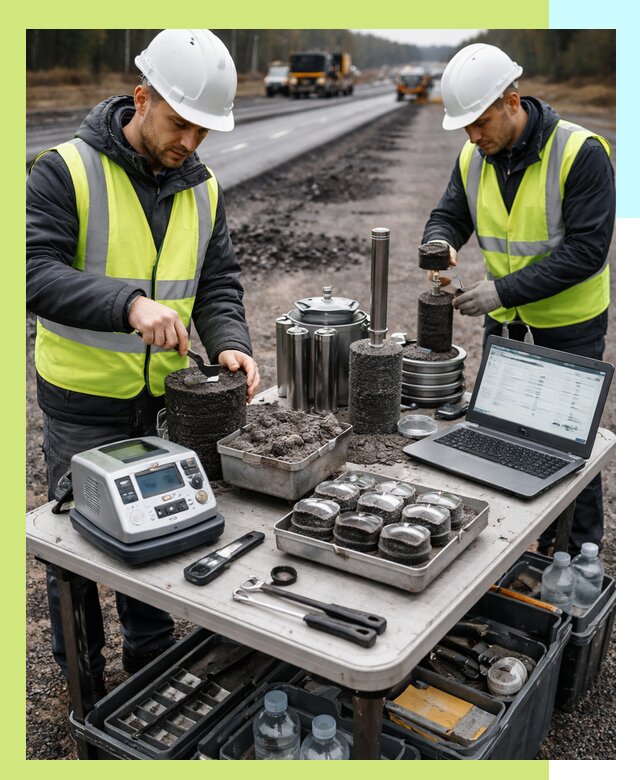 Сертификация асфальта: испытания и подтверждение в Ногинске