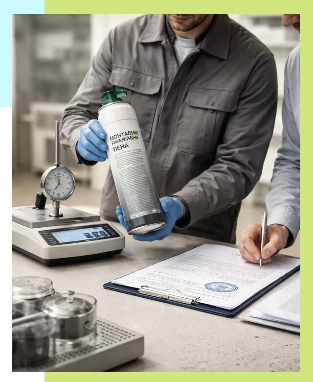 Сертификация монтажной пены в Ногинске от 15197 р. | Алешин-Нгн