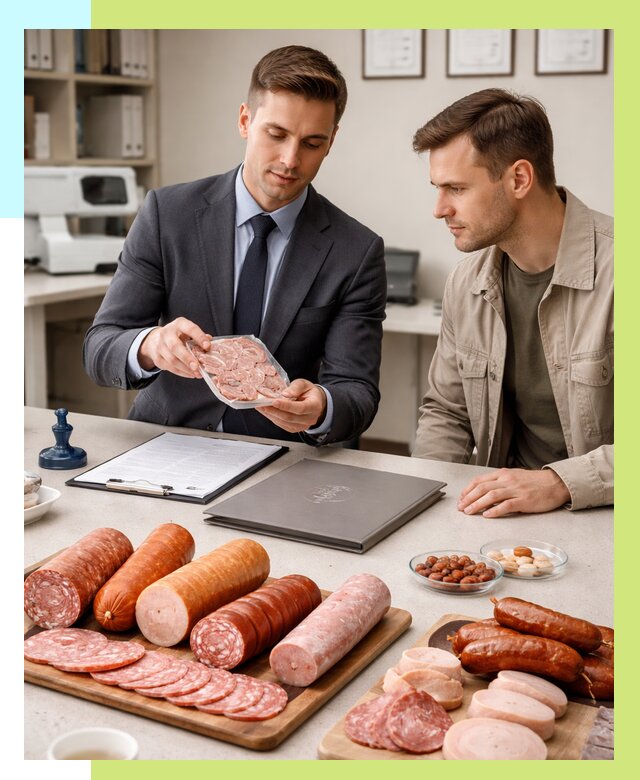 Сертификация колбасных изделий в Ногинске от 7598 р. | Алешин-Нгн