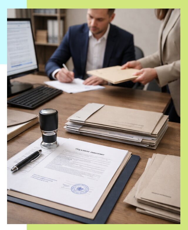 Отказное письмо для таможни в Ногинске от 3039 р, Алешин-Нгн