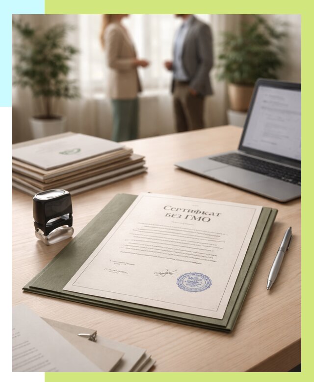 Сертификат без ГМО в Ногинске от 7598 р. оформить срочно Алешин-Нгн