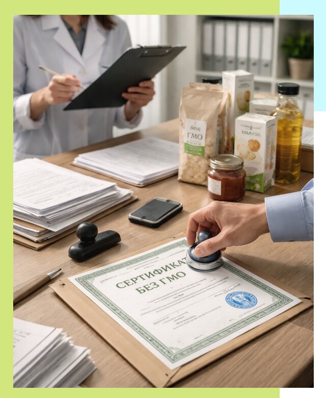 Получение сертификата Без ГМО для продукции в Ногинске