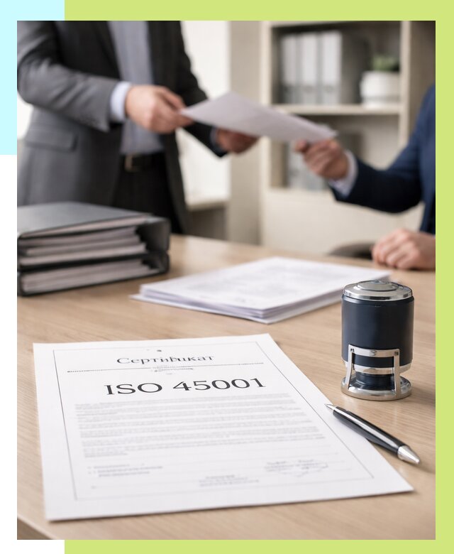 Сертификат ISO 45001 в Ногинске под ключ от 45590 р. | Алешин-Нгн